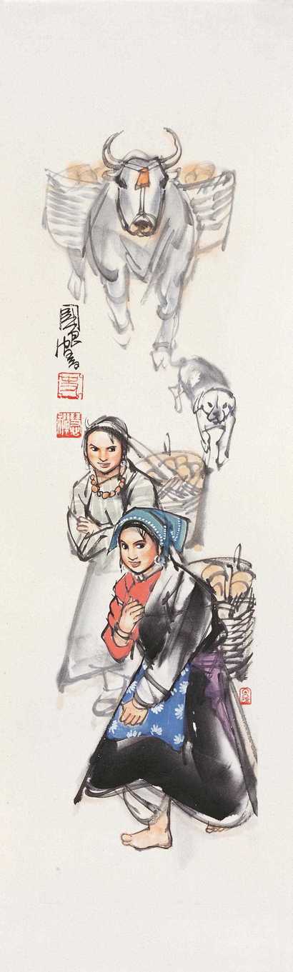 史国良 赶集归来 镜心
